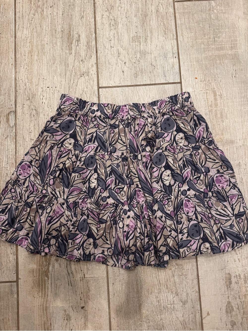 Floral Print Mini Skirt